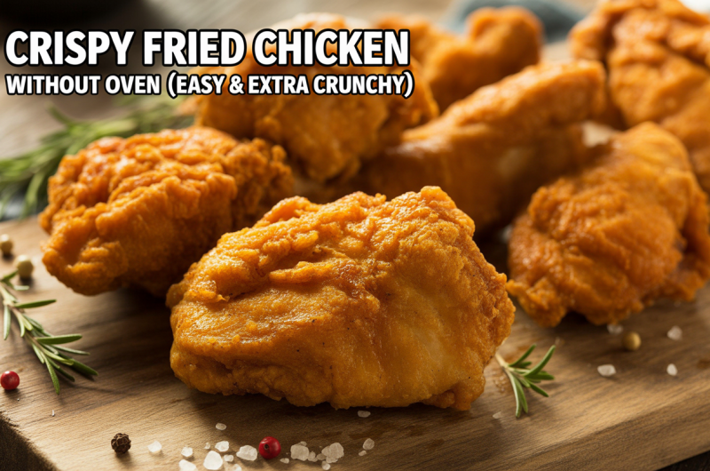 Ingredients for Crispy Fried Chicken (No Oven)