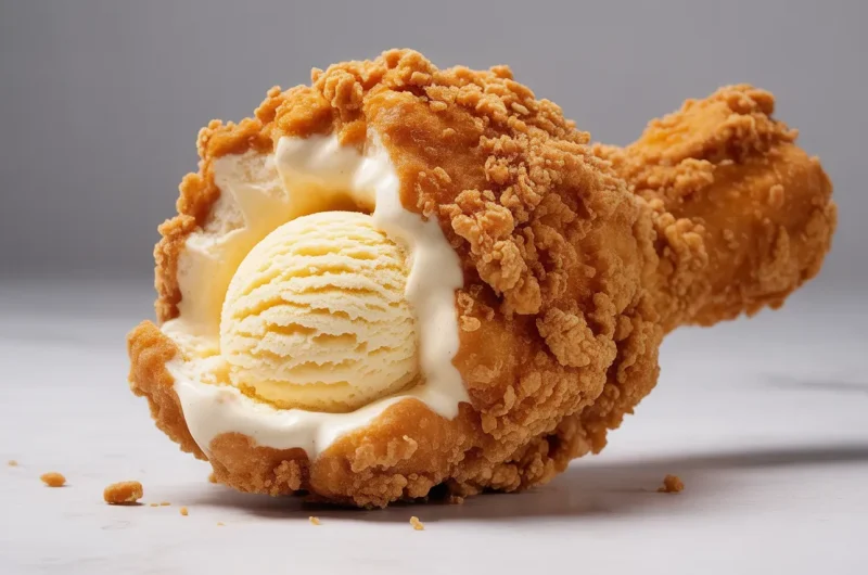 Fried Chicken Ice Cream Recipe (Home-Inspired Version)