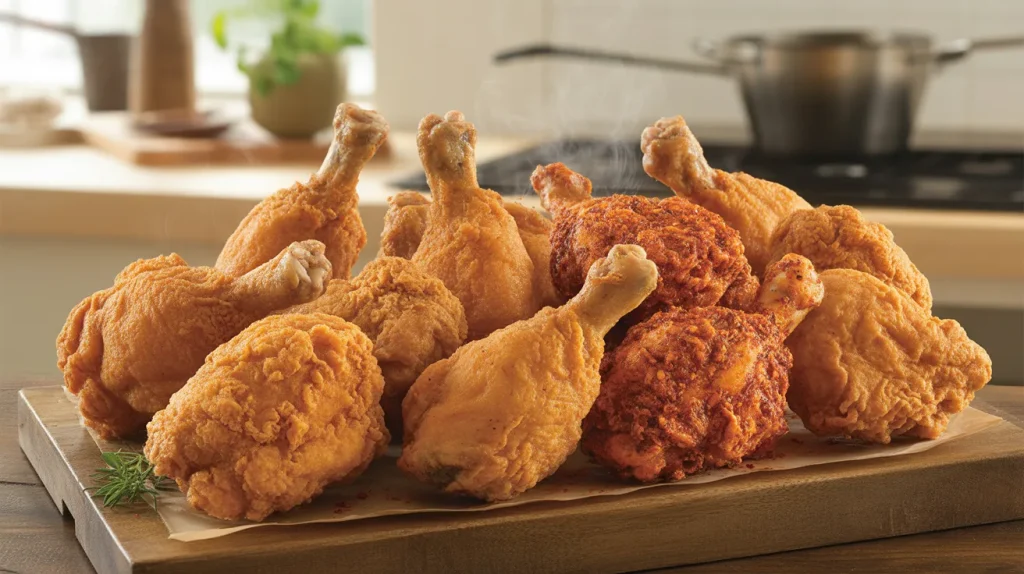 8 to 16 pieces of bone-in chicken (Classic or Spicy)