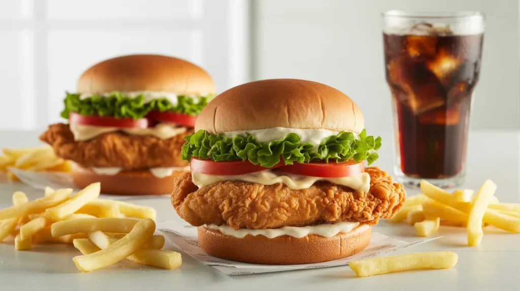 Chicken sandwich combo meals