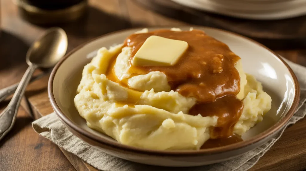 Mashed Potatoes with Gravy