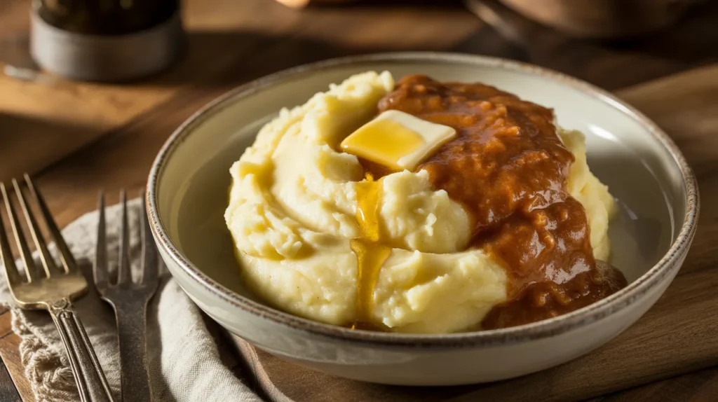 Mashed Potatoes with Gravy