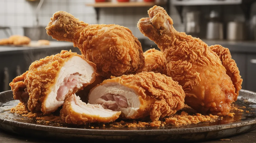 Deep-fried chicken